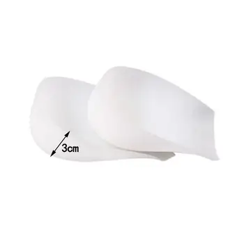 

1 Pair 3cm Invisible Heightening Insole Socks Increased Pad Heel Pad Half Silicone Increase Artifact for women dropshipping
