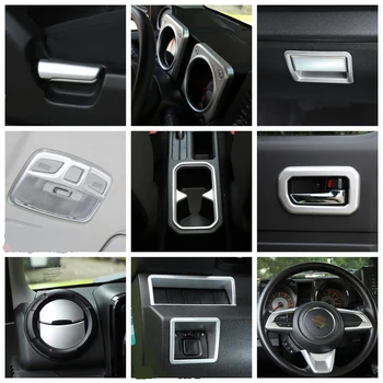 

Yimaautotrims Matte Interior Refit Kit Dashboard / Front Water Cup Holder / Door Bowl Cover Trim Fit For Suzuki Jimny 2019 2020