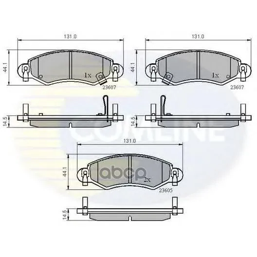 Колодки Тормозные Дисковые | Перед Прав/Лев | Opel Agila/Suzuki Wagon R 1.0/1.2/1.3/1.5 00- 07 Comline арт. CBP3893