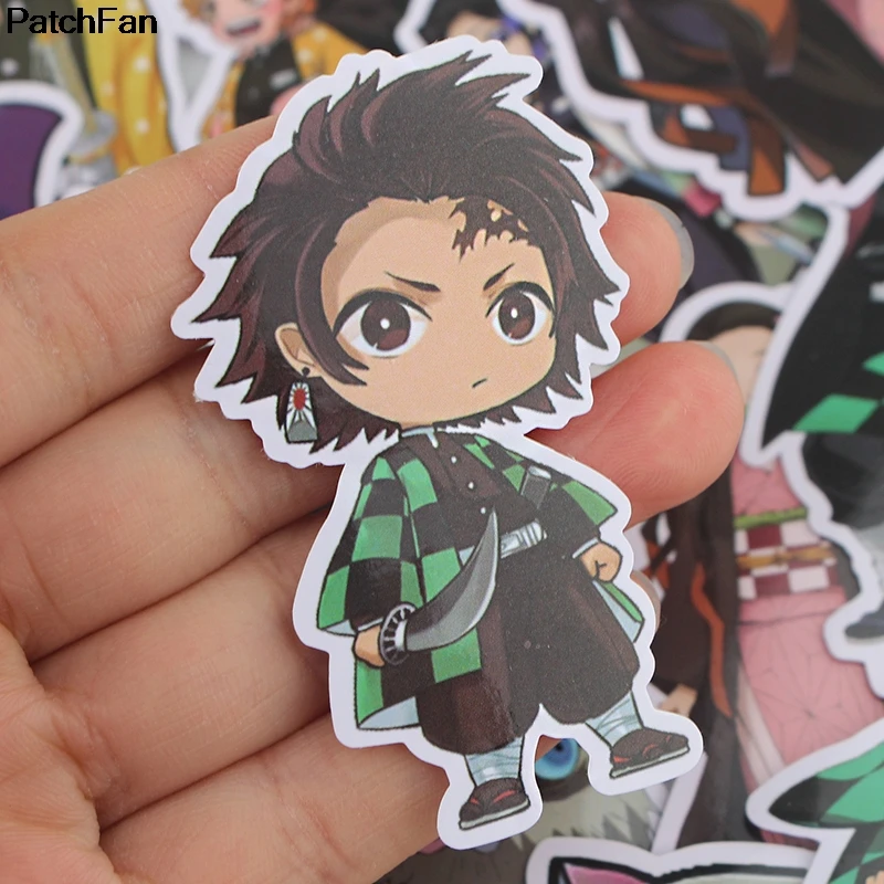 Patchfan 17 шт. kimetsu no yaiba ПВХ водонепроницаемые наклейки для скрапбукинга DIY багаж скейтборд ноутбук велосипед стены гитары A2627