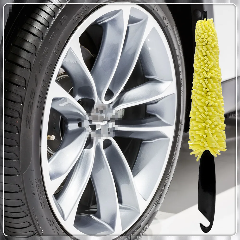 Car Wheel Wash Brush Rim Tire Washing Auto Tools for Mercedes Benz S550 S500 IAA G500 ML F125 E550 E350 W205 W201 B200 B150 | Автомобили и