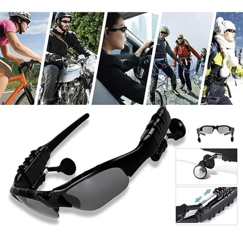 

New Smart Bluetooth Sunglasses Stereo Handsfree Headset Cycling Sunglasses Riding Bluetooth Earphone Smart Sun Glasses New A