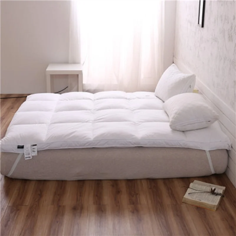 10cm thick feather velvet fiber filled mattress Non-slip fixed Single and double Can be customized tatami