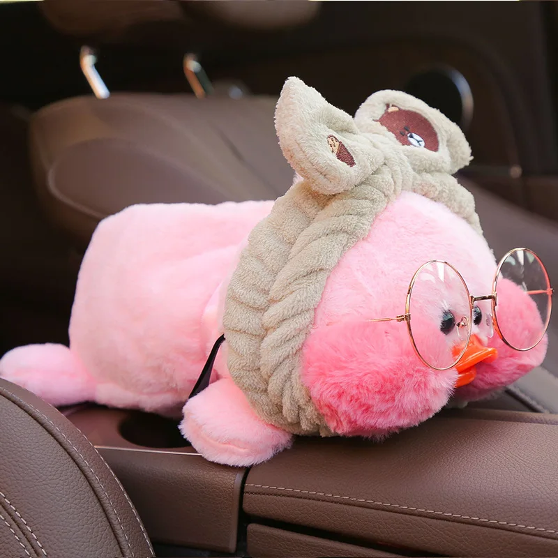 22 разных стиля Lalafanfan плюшевая коробка для салфеток Kawaii кафе Мими утка украшение автомобиля подарки для девочек игрушки для детей - Цвет: 8