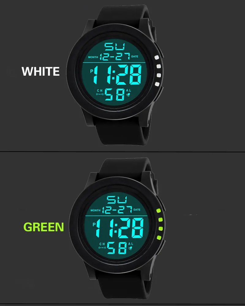 Led Waterproof Digital Quartz Fashion Watch Military Sport Men Automatic Luxury Clock Men Waterproof Relogio Masculino Watch