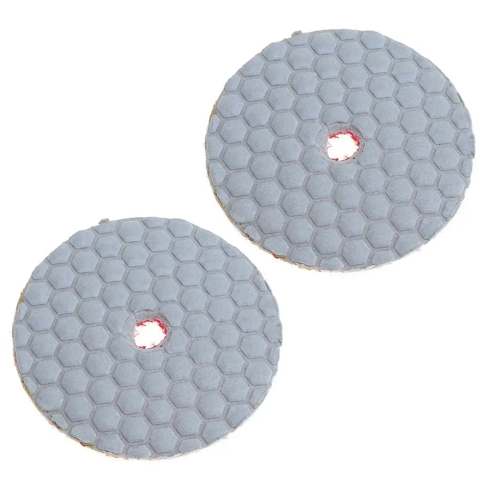 2pcs Diamond Dry Grinding Disc Polishing Pad for Granite / Marble Stone
