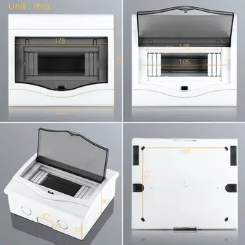 

Electric Distribution Box Home Lighting Box for 2-4/5-8/9-12 Way Circuit Breaker D2TD