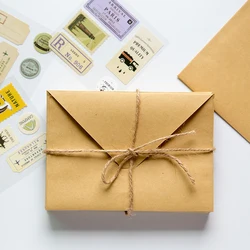 Wallet Envelope 50 Piece Kraft Paper Envelope Wedding Gift Envelopes 150*110mm School And Office Supplier Stationery