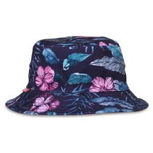 Панама в стиле унисекс реверсивный Рыбацкая шляпа Цветочный принт уличные, для охоты и рыбалки Кепка Солнцезащитная складывающийся солнцезащитный крем шляпы-котелки