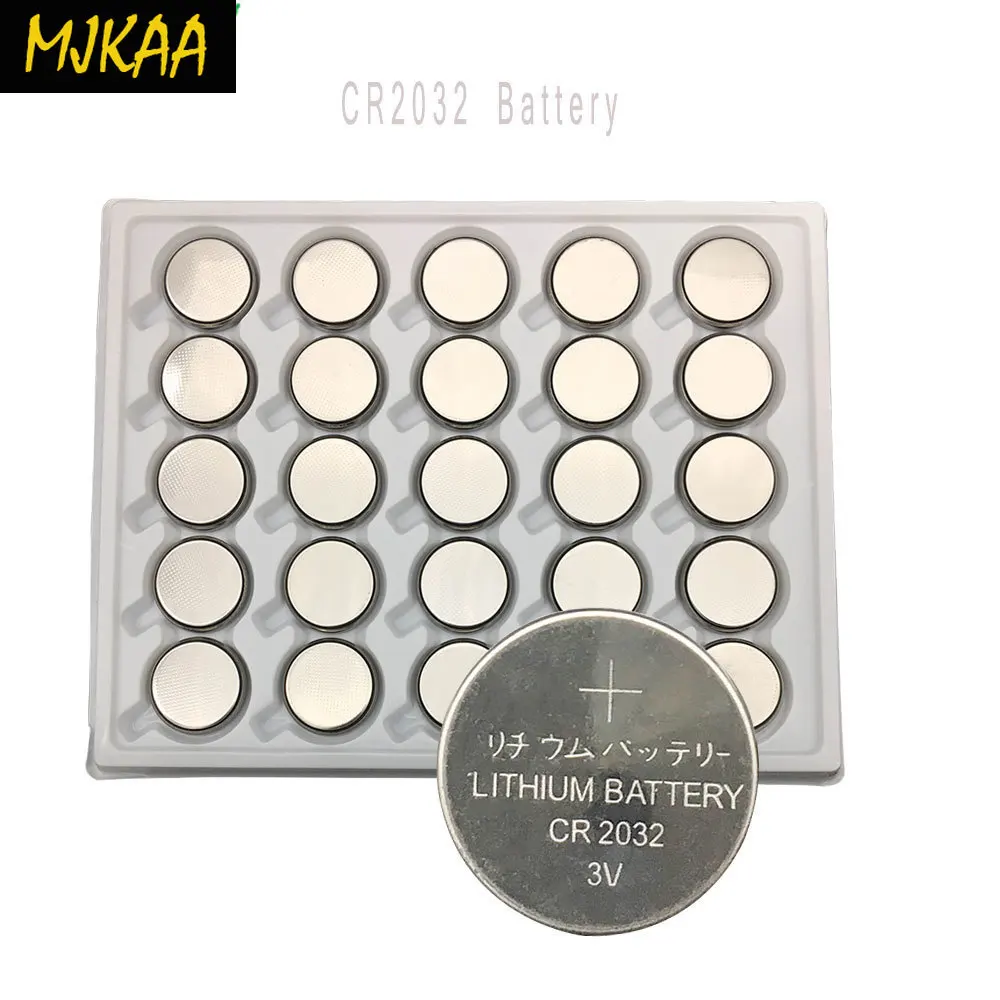 25pcs 3V CR2032 Lithium Button Cell Battery BR2032 DL2032 E Coin Batteries | Электроника