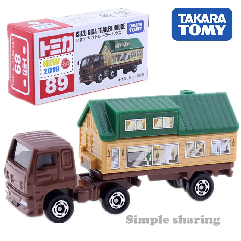 Takara Tomy Tomica No.89 Isuzu Giga Trailer House 1/64 популярный детский автомобиль металлическая