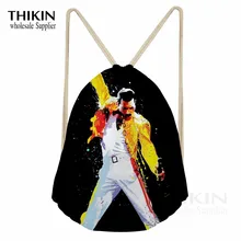 THIKIN Freddie Mercury принт для женщин полиэстер Луч карман шнурок сумка queen Band Высокое качество Девушка Рюкзак Feminina Sac Dos