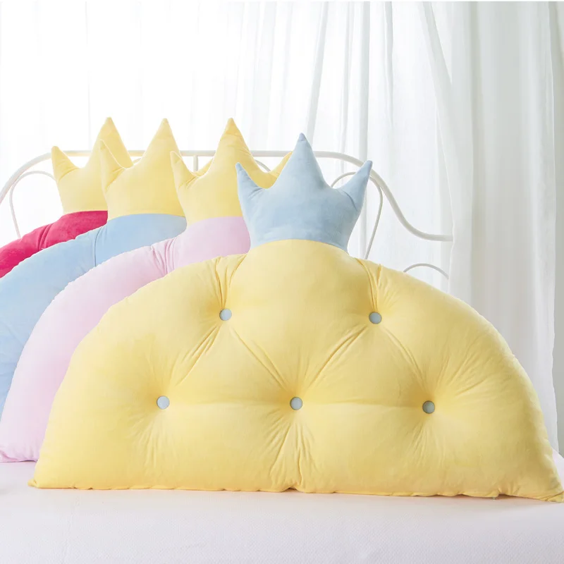 

Korean Crown Princess Bedside Cushion Pillow Ins Net Red Children's Big Back Headboard Soft Bag Bed Back Cushion