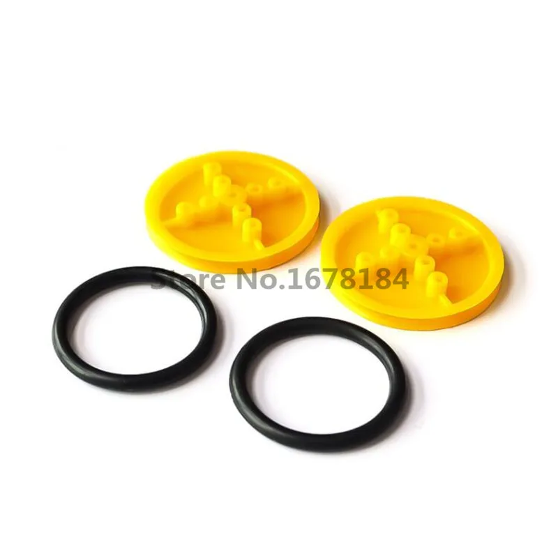 2PCS 410 rubber wheels robot tires TT motor robot intelligent car platform car electronic design toys