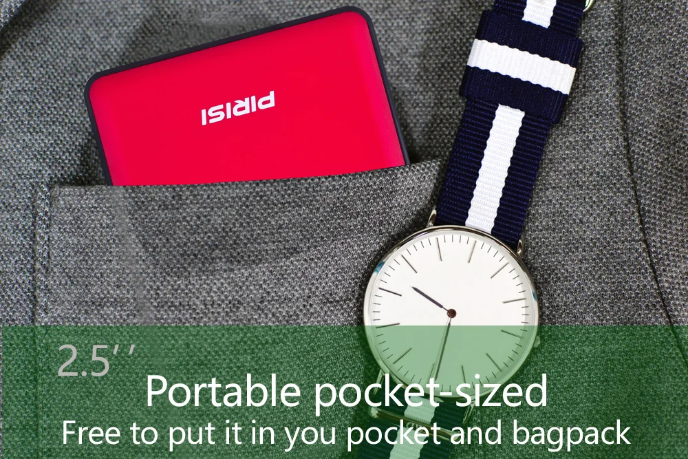 PIRISI HDD 2.5'' External Hard Drive USB3.0 2TB 1TB 500GB 320GB 250GB 160GB 120GB 80GB Storage Portable Hard Disk for PC/Mac