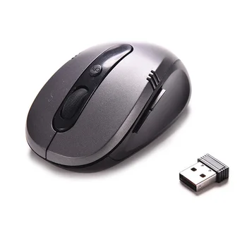 

1pcs 6-key 2.4GHz wireless portable wireless mouse + USB 2.0 receiver for laptop