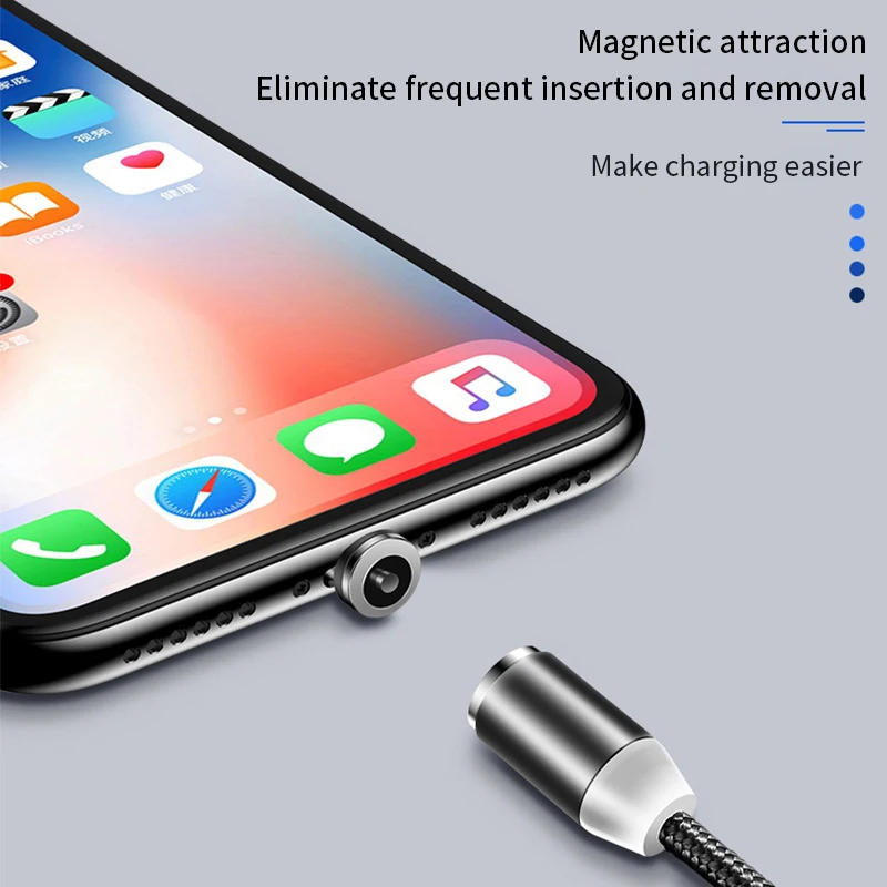 Магнитный usb-кабель для быстрой зарядки для Iphone TYPE-C, Micro USB, Android, IOS, линия передачи данных для Xiaomi Redmi, samsung, магнитный шнур