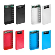 Без батареи) двойной USB 8x18650 батареи DIY power Bank Box держатель чехол Зарядное устройство адаптер питания для смартфона планшета 95AF