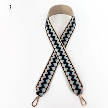 Ethnic Style Wide Bag Belt Contrast Color Bag Belt For Women Girls Stylish Rippled Bag Belt Simplicity Bag Accessories 2021 New