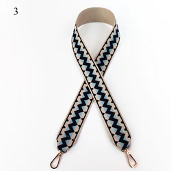 Ethnic Style Wide Bag Belt Contrast Color Bag Belt For Women Girls Stylish Rippled Bag Belt Simplicity Bag Accessories 2021 New