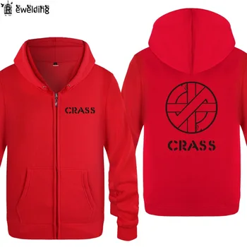 

Zipper Hoodies Men Cras Printed Mens Hoodie Rock Hip Hop Fleece Long Sleeve Music Man's Jacket Sweatshirt Fashion Skate Coat New