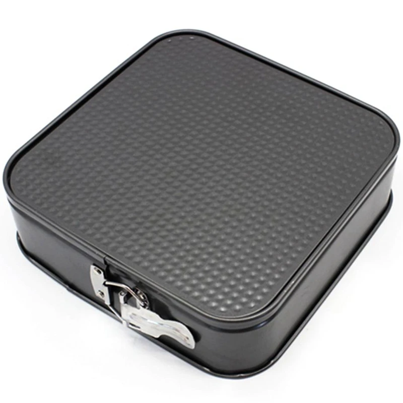 

3Pcs/Set 8/9/10 Inches Square Carbon Steel Non Stick Spring Form Cake Baking Tray Cheesecake Pan Mold Bakeware Kitchen Tools