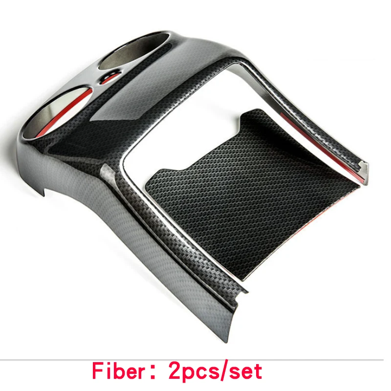 Fiber 2pcs Кондиционер крышка для Mercedes w205 amg/Внутренняя отделка c63 mercedes c class w205 аксессуары Mercedes glc x253/amg купе - Название цвета: Fiber 2pcs