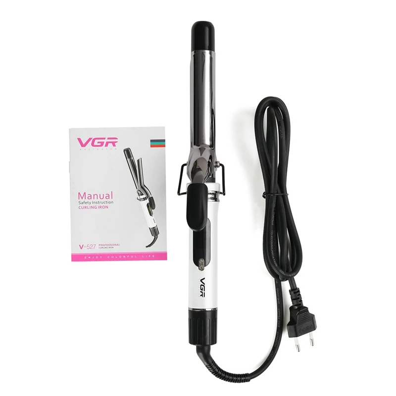 

VGR V-527 Hair Curler Tourmaline Ceramic Hair Wand 9-Speed Adjustment Temperature Curling Wand for Fluffy Wavy Hair EU Plug