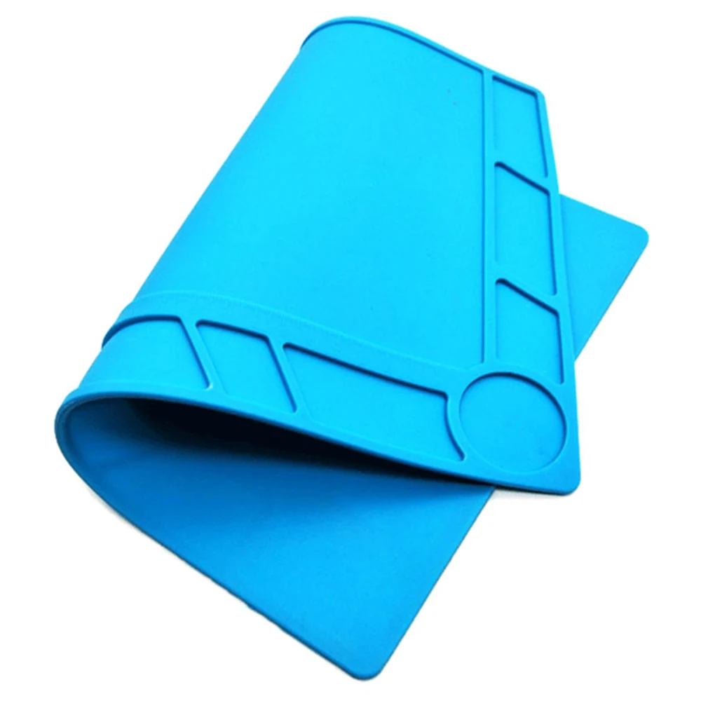 

Magnetic Heat Insulation Silicone Pad Desk Mat Maintenance Platform with Magnetic Section for BGA Soldering Repair Station