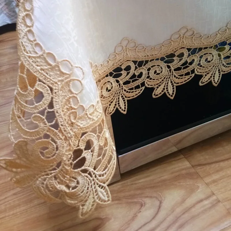 dining room decoration for home textile table cloth embroidery lace European style kitchen placemat table runner table cover