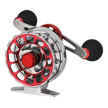 

Full Metal Rafting Fly Fishing Reel 65Mm Ice Ratio 3.6:1 Ice Fish Line Wheel 10+1BB Baitcasting Reel Raft Wheel Right Hand
