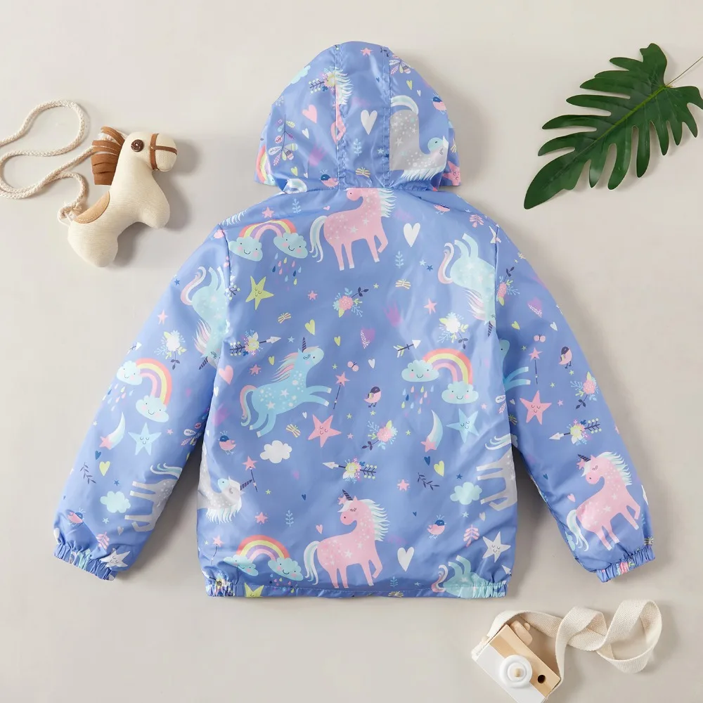 Spring and Autumn Fashionable Unicorn Allover Coat Kids Girl Jackets ...