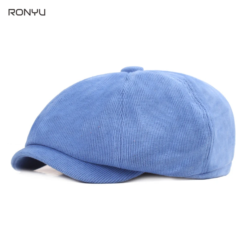 

Autumn Winter Men's Hat Newsboy Hat Golf Driving Flat Cap Fashion Cotton Berets Caps Women Casual Keep Warm Casquette Hats BJM25