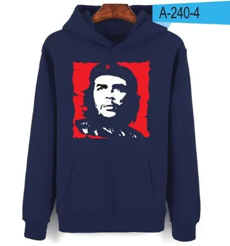 Горячая Распродажа Che Guevara зимние толстовки мужские/wo Мужская повседневная Уличная Черная Толстовка с длинным рукавом Герой Аргентины Повседневная забавная одежда - Цвет: Navy Blue
