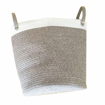 

Nordic Cotton Rope Hamper Clothing Storage Basket Toy Debris Storage Basket Bedroom Collapsible Organizer