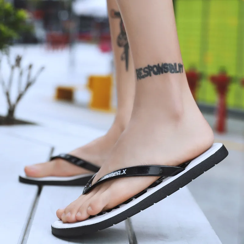 

Slipper Men's Summer Flip-flops Outdoor Swimming Pool Beach Wading Sandals Men Outer Wear Korean-style Anti-slip Fashion Shoe