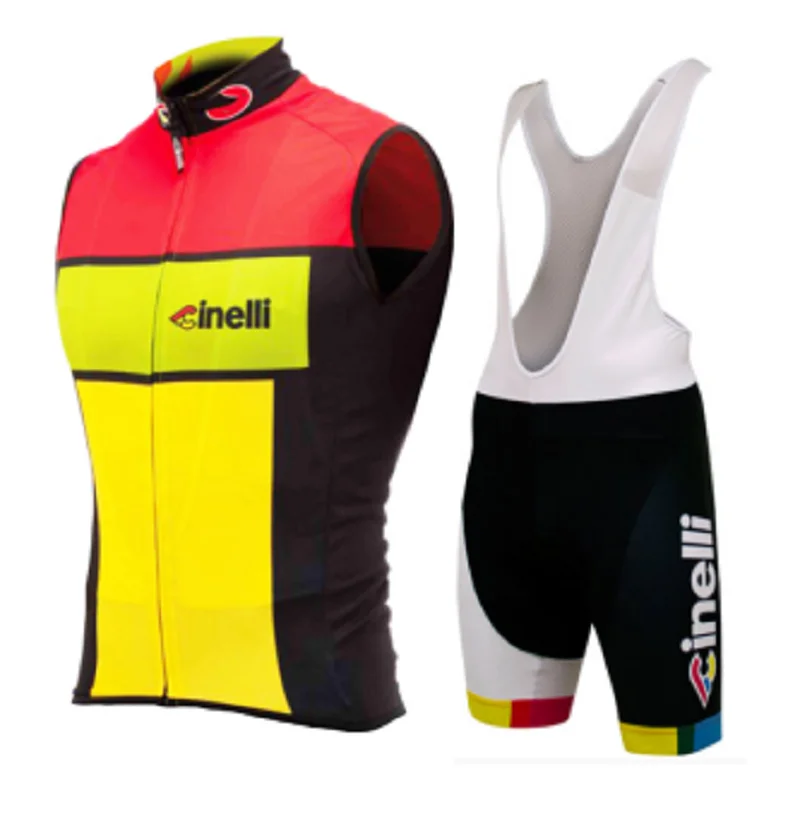 Pro Cinelli велокофты с коротким рукавом комплект одежды нагрудник шорты для мужчин летняя MTB велосипедная Одежда Майо кулот спортивная рубашка - Цвет: bib short set