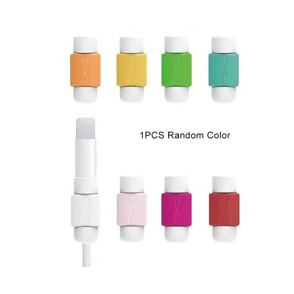 

Data Cable Protection Cable Sleeve Charging Cable Protection Sleeve I Cable Sleeve Soft Silicone Cylindrical Easy to Fix