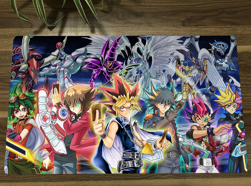 Yugioh Protagonist Ace Monster Tcg Mat Anime Trading Card Game Mat Ccg