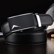 

Genuine Leather Automatic Buckle Men's Belt Fashion Korean Business Cowhide Belt High Quality Luxury Design Business Belt Gift