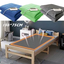 3 цвета, зимнее электрическое одеяло, теплый нагревательный коврик, коврик, перекидывается под кровать, матрас, нетканое тканевое одеяло, регулируемый 150*75 см