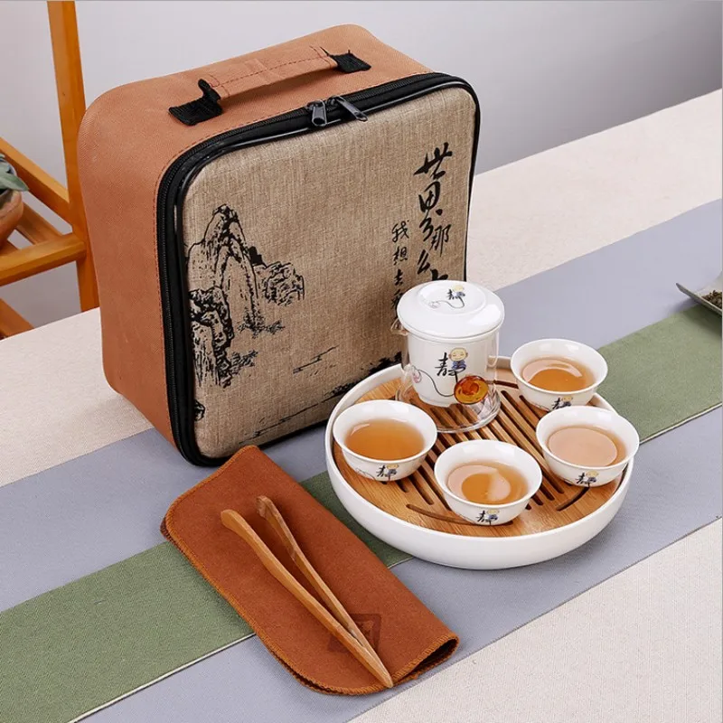 Tea Set Include 1 Pot 4 Cup,high Quality Elegant Gaiwan,beautiful And