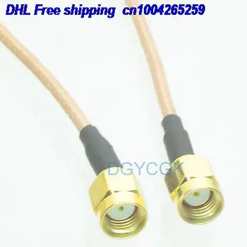 

EMS/ DHL 50pcs Cable RPSMA male jack to RPSMA male straight RG316 Jumper pigtail 20" cable 22j