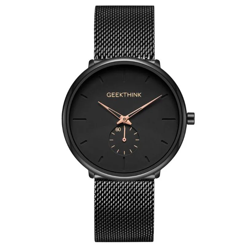 

Men'S Stainless Steel Multi-Function Quartz Watch Waterproof Tempered Glass Watch Men Women Suit Dress Accessories Party Gifts