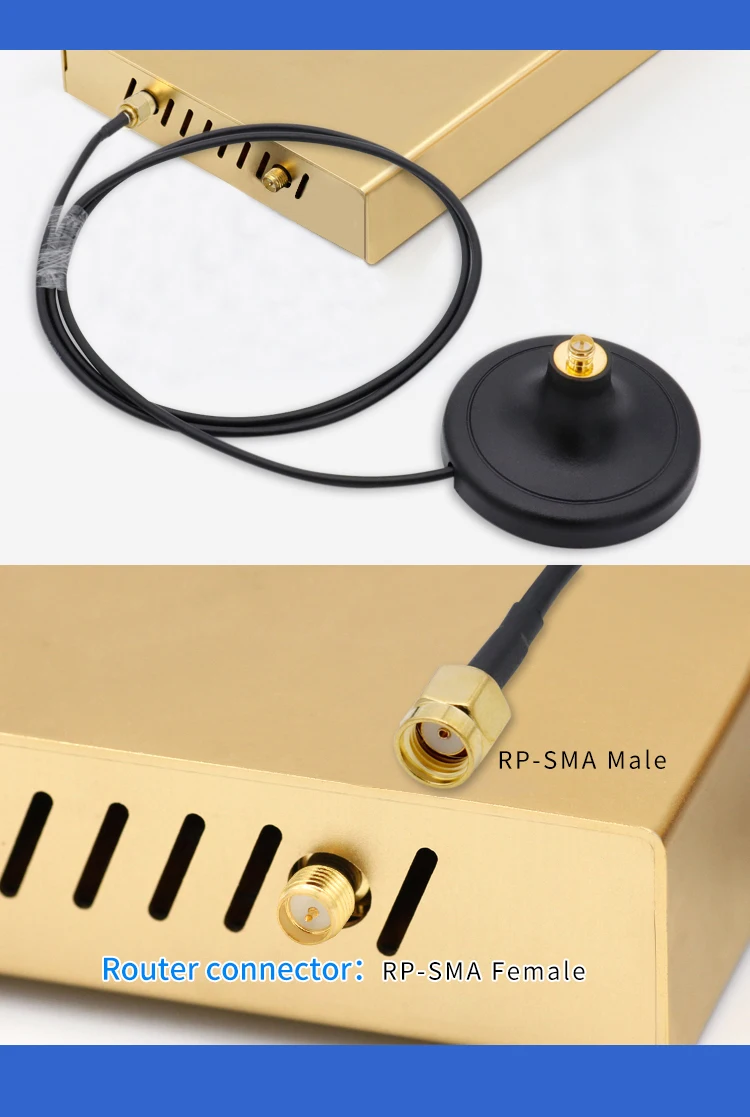 Wifi антенна магнитная присоска база RP-SMA разъем wifi удлинитель для 2,4G/4G/5G/5,8G Универсальный