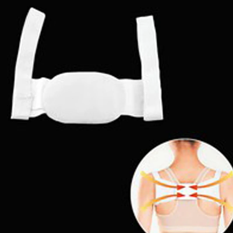 Unisex Therapy Posture Corrector Body Back Pain Belt Brace Shoulder Support 30FP17