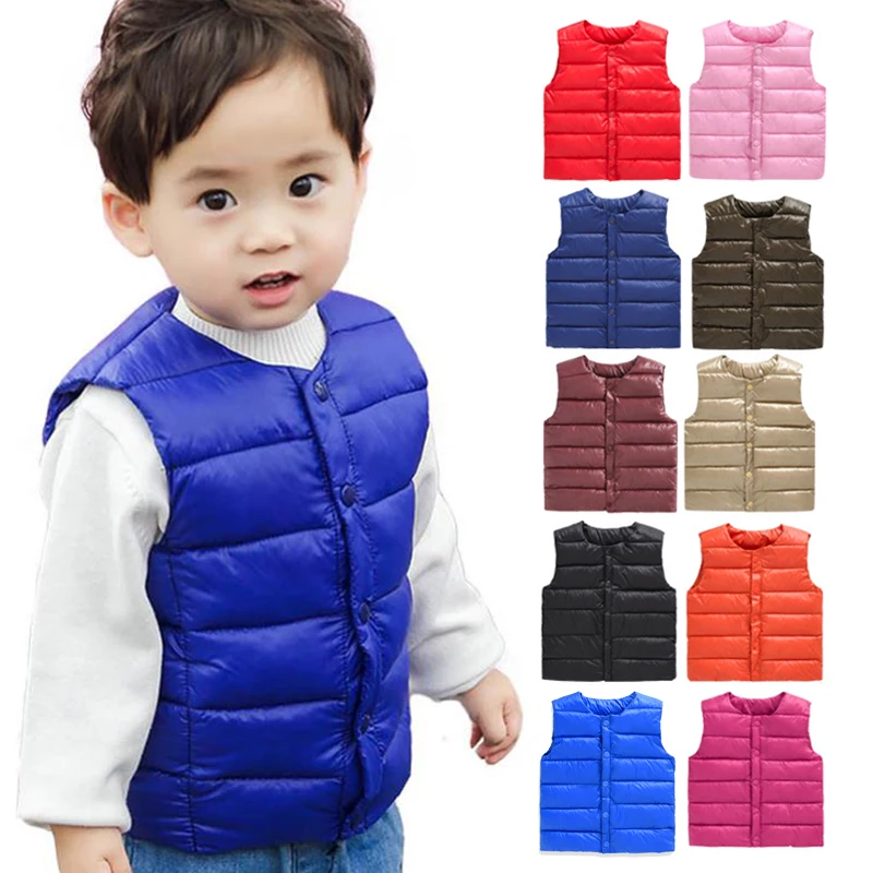 

Autumn Vest kids Children's Girls Vest Hooded Jacket Waistcoats for Boy Baby winter outerwear Coats toddler girl clothes