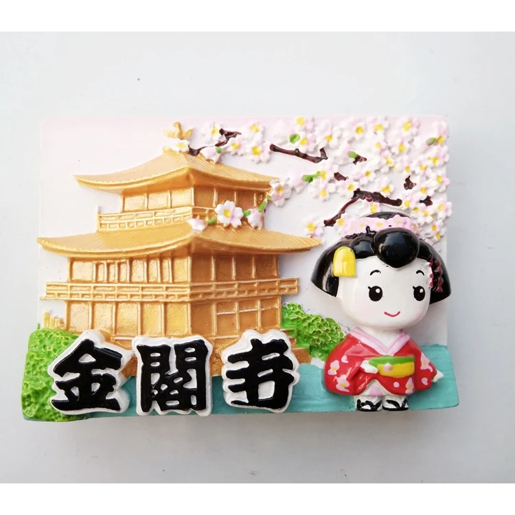 Магнит на холодильник Декор японский туристский сувенир lucky cat Токио Fujiyama Kinkakuji магнитные наклейки на холодильник из смолы наклейки
