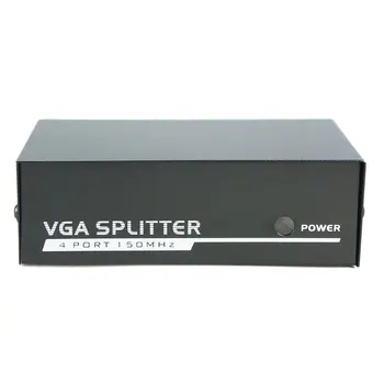 

2019 Newest 150MHz 4 Port Monitor Switch VGA SVGA Video Splitter Box Adapter USB Powered