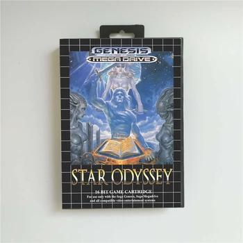 

Star Odyssey Battery Save - EUR Cover With Box 16 Bit MD Game Card for Megadrive Genesis Video Game Console